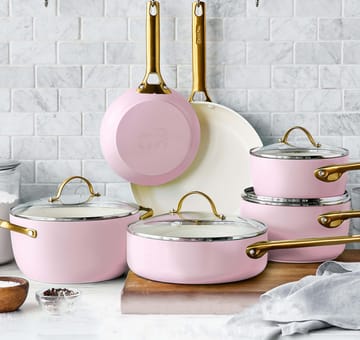 Padova σετ κατσαρόλας και τηγανιού 10 τεμάχια - Blush pink - GreenPan