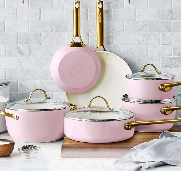 Padova σετ κατσαρόλας και τηγανιού 10 τεμάχια, Blush pink GreenPan
