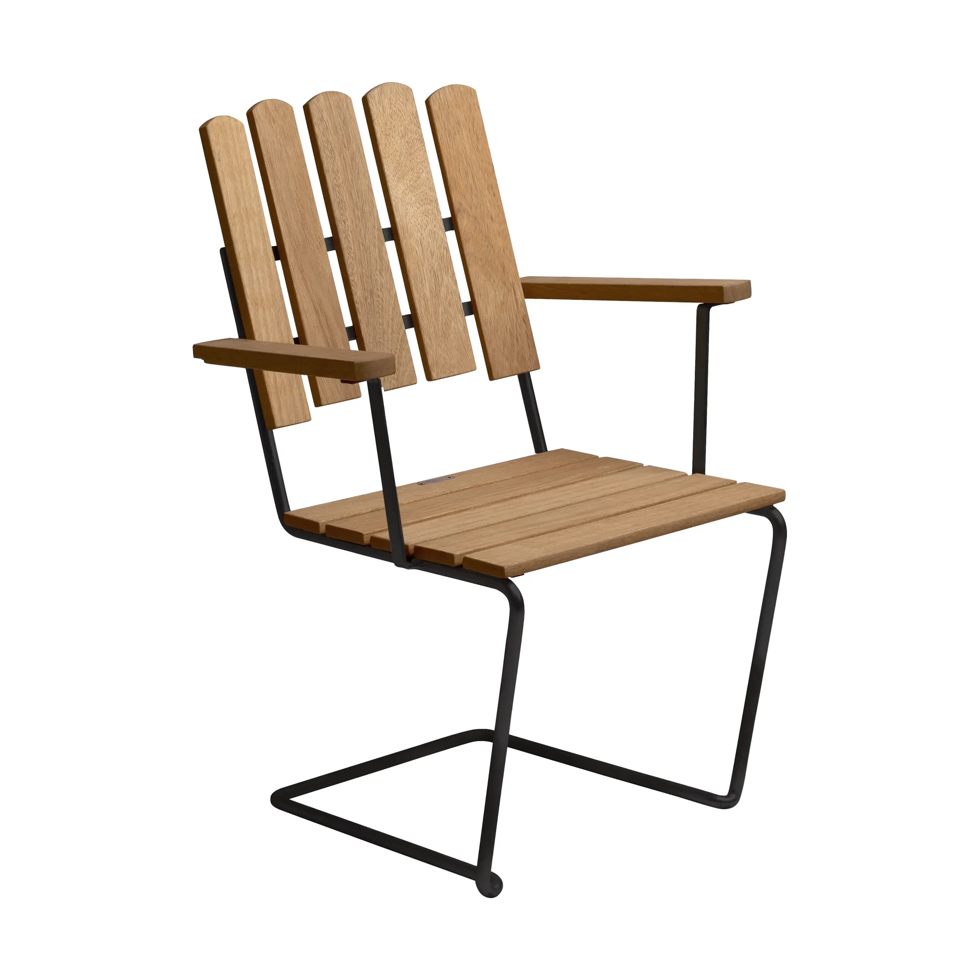 Πολυθρόνα A2, Λαδωμένη δρυς-μαύρο Grythyttan Stålmöbler