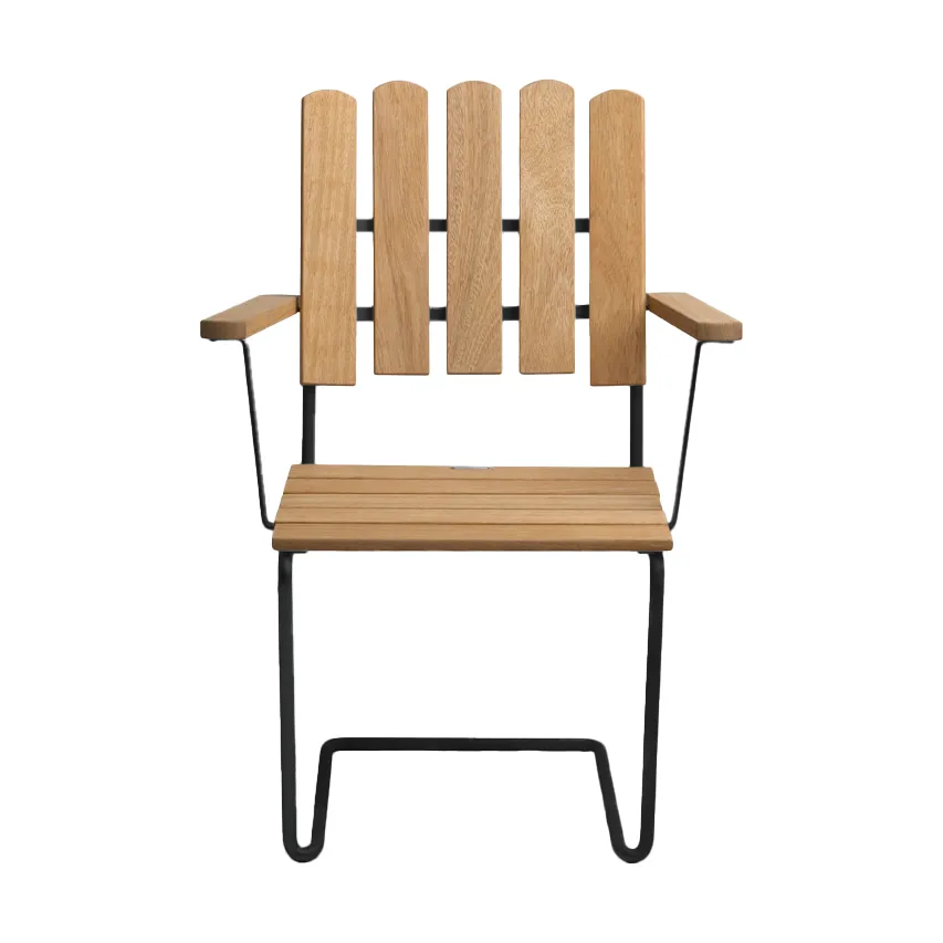 Πολυθρόνα A2, Λαδωμένη δρυς-μαύρο Grythyttan Stålmöbler