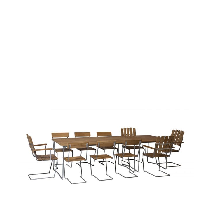 Πολυθρόνα A2, Teak -βάση γαλβανισμένη εν θερμώ Grythyttan Stålmöbler