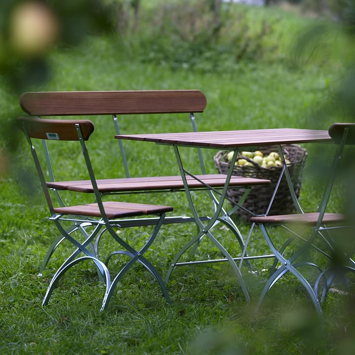 Καναπές Bryggeri , Teak -βάση γαλβανισμένη εν θερμώ Grythyttan Stålmöbler