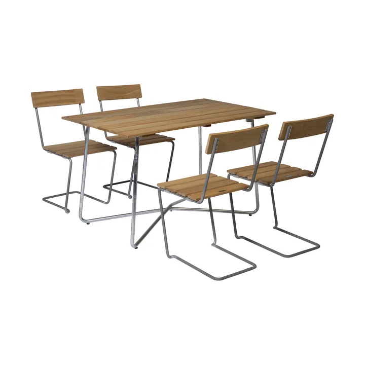 Σετ τραπεζαρίας Grythyttan B25A + 4 τεμ. Καρέκλα 1 teak - Grythyttan Stålmöbler