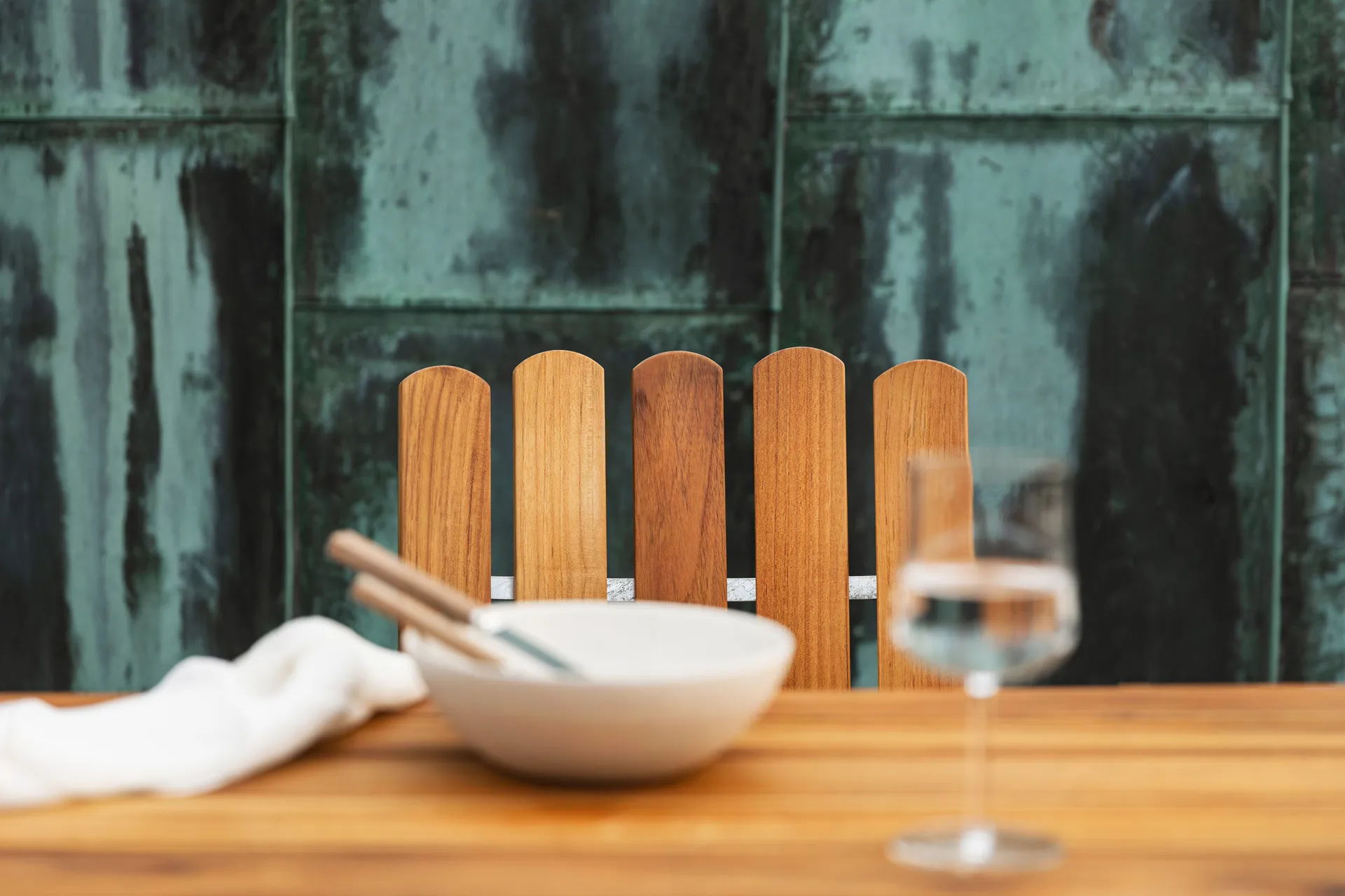 Σετ τραπεζαρίας Grythyttan teak B31 170cm + 6τμχ A2 Grythyttan Stålmöbler