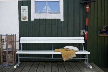Καναπές Soffa 5 - Λευκή λακαρισμένη δρυς - γαλβανισμένη εν θερμώ βάση - Grythyttan Stålmöbler
