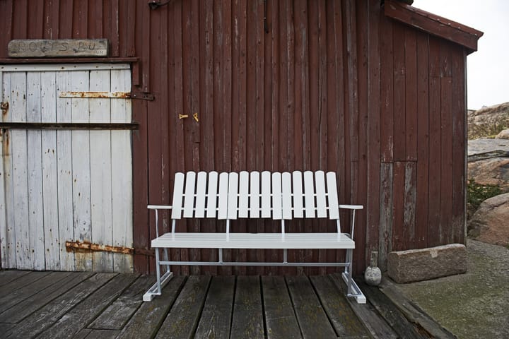 Καναπές Soffa 6 - Λευκή λακαρισμένη δρυς - γαλβανισμένη εν θερμώ - Grythyttan Stålmöbler