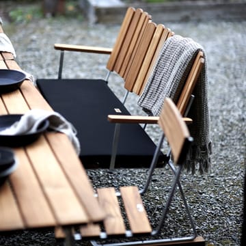 Καναπές Soffa 6 - Teak -βάση γαλβανισμ�ένη εν θερμώ - Grythyttan Stålmöbler