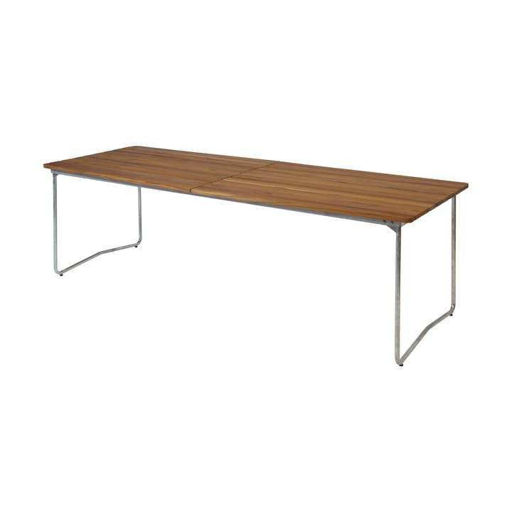 Table B31 τραπέζι φαγητού 230 εκ., Ανεπεξέργαστο ξύλο τικ - γαλβανισμένα πόδια Grythyttan Stålmöbler