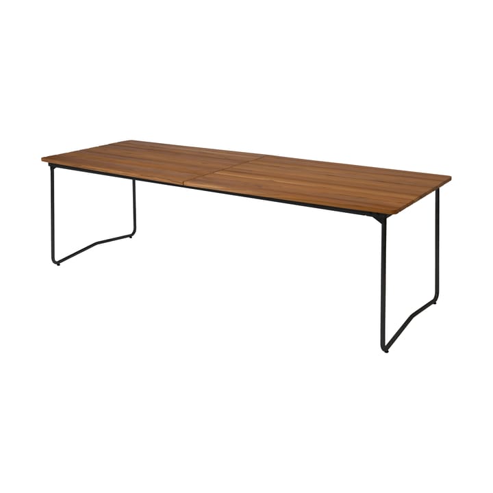 Table B31 τραπέζι φαγητού 230 εκ., Ανεπεξέργαστο ξύλο τικ-μαύρο Grythyttan Stålmöbler