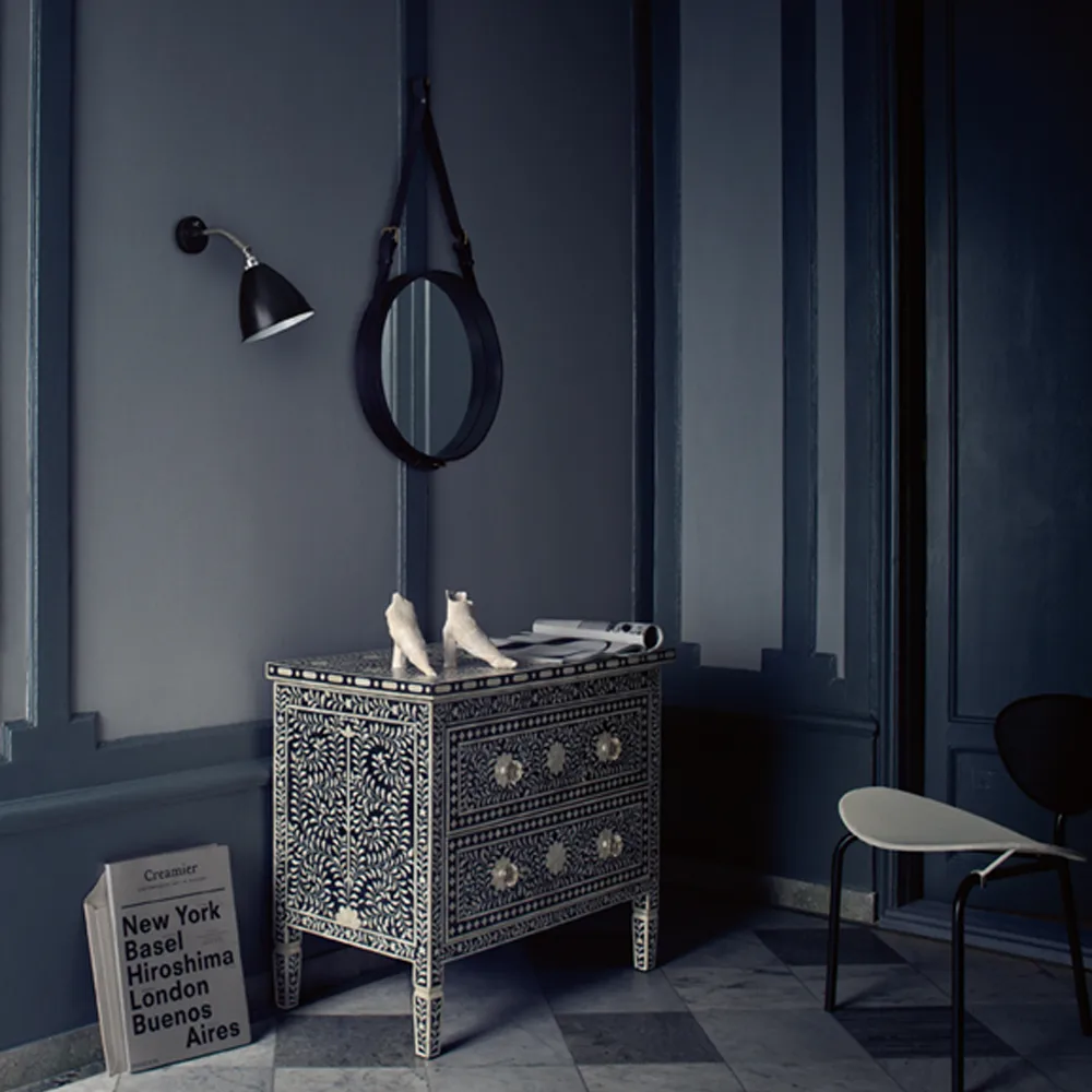 Adnet στρογγυλός καθρέφτης, Brown, large GUBI