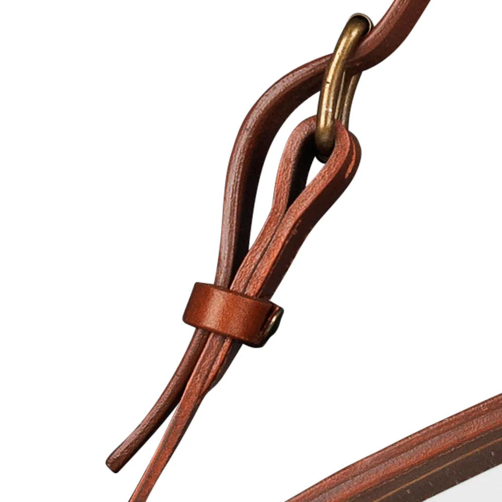 Adnet στρογγυλός καθρέφτης, Brown, large GUBI