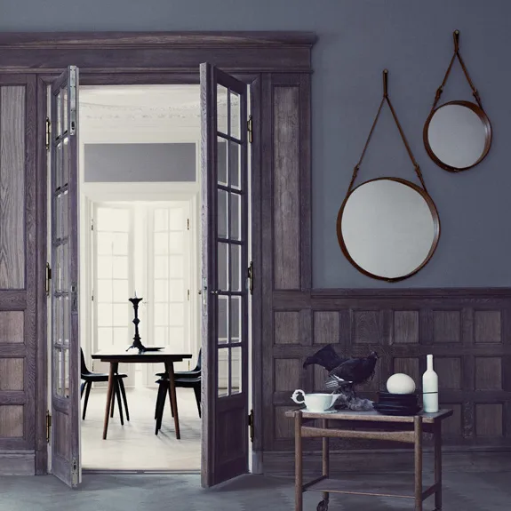 Adnet Circulaire καθρέφτης S, καφέ GUBI