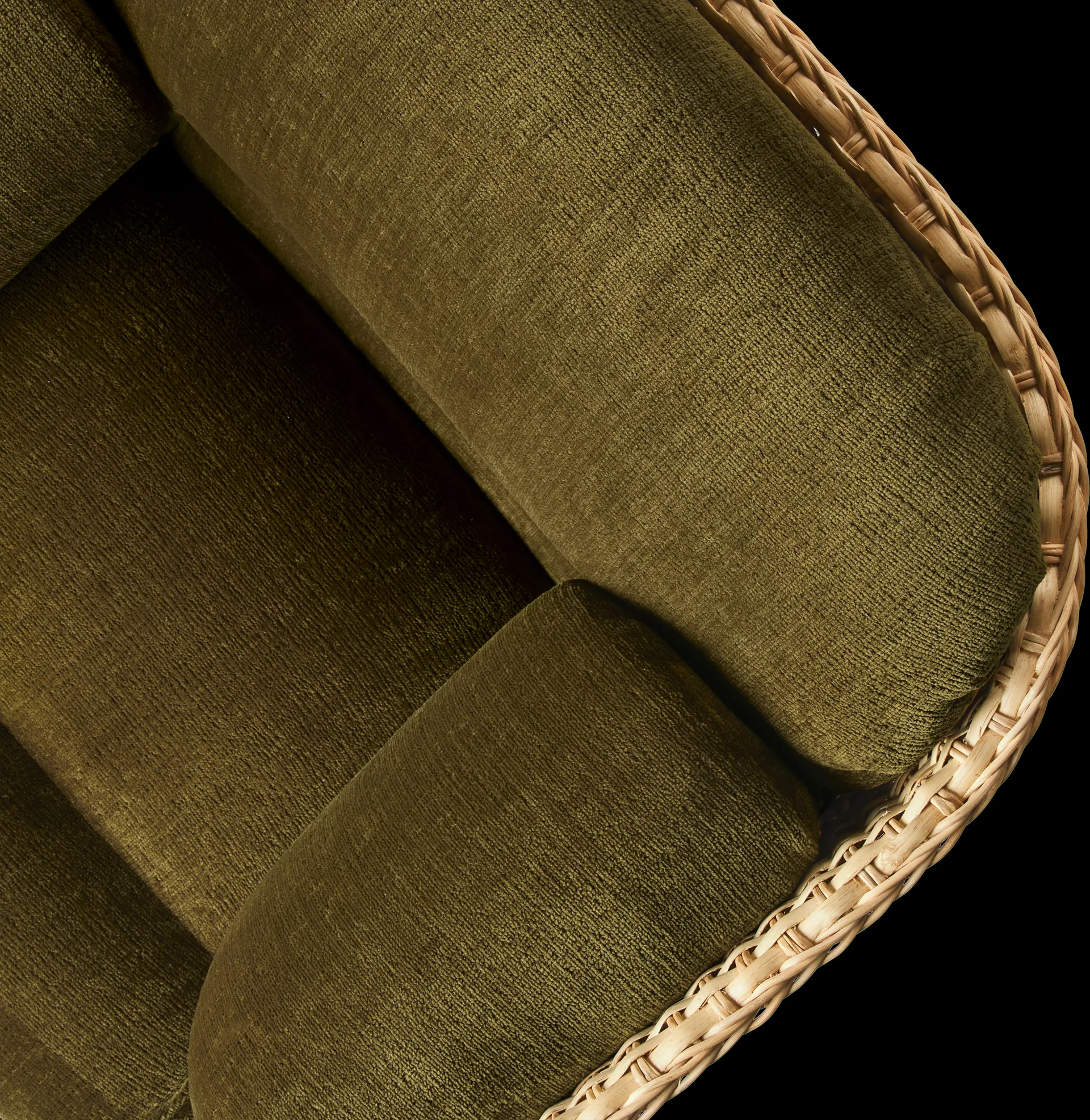 Πολυθρόνα Basket επενδεδυμένη εξ ολοκλήρου, Mumble Glamour Group 40-ρατάν GUBI