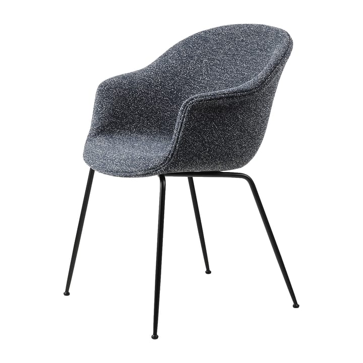 Bat Dining Chair - - πλήρως επενδυμένη, κωνική βάση - Around bouclé 023-black - GUBI