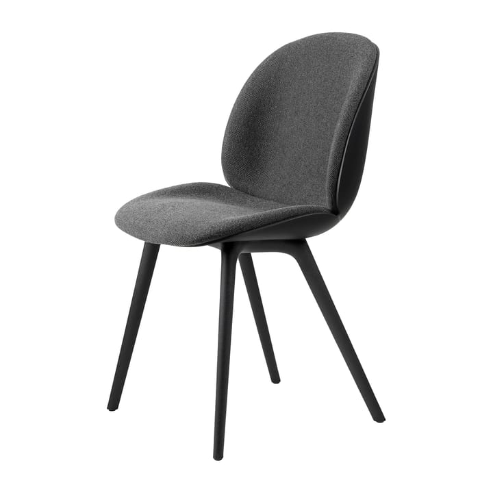 Καρέκλα Beetle - επενδυμένη μπροστινή πλευρά, πλαστική βάση - Hallingdal 65 nr.173-black - GUBI
