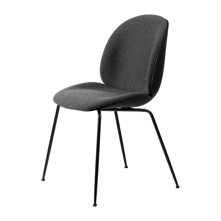 Καρέκλα Beetle με επικαλυμμένο μπροστινό μέρος/ μαύρα πόδια - Hallingdal 65 nr.173-black - GUBI
