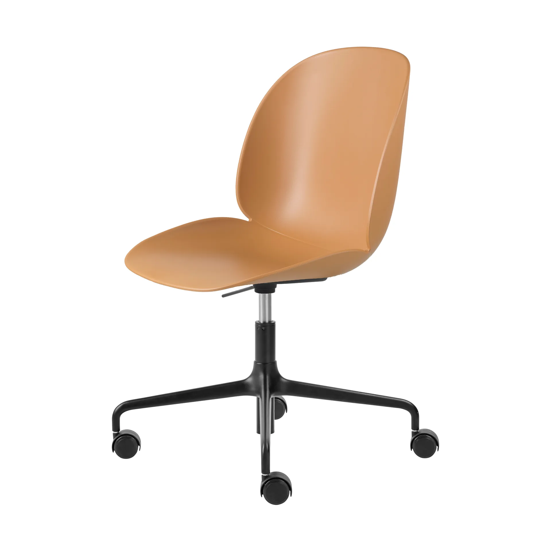 Καρέκλα γραφείου Beetle Meeting Chair, Amber brown-black GUBI