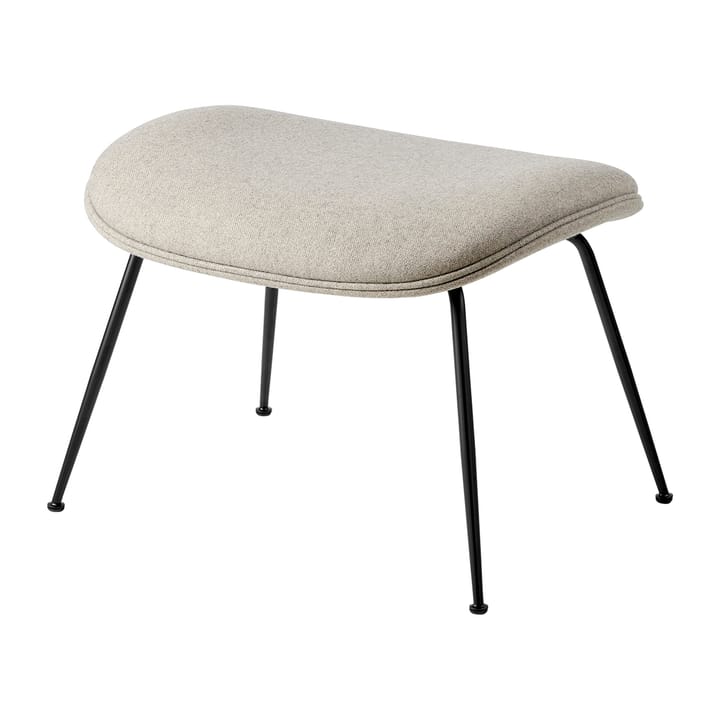 Beetle Ottoman - σκαμπό με ταπετσαρία, κωνική βάση - Plain 0025-black - GUBI