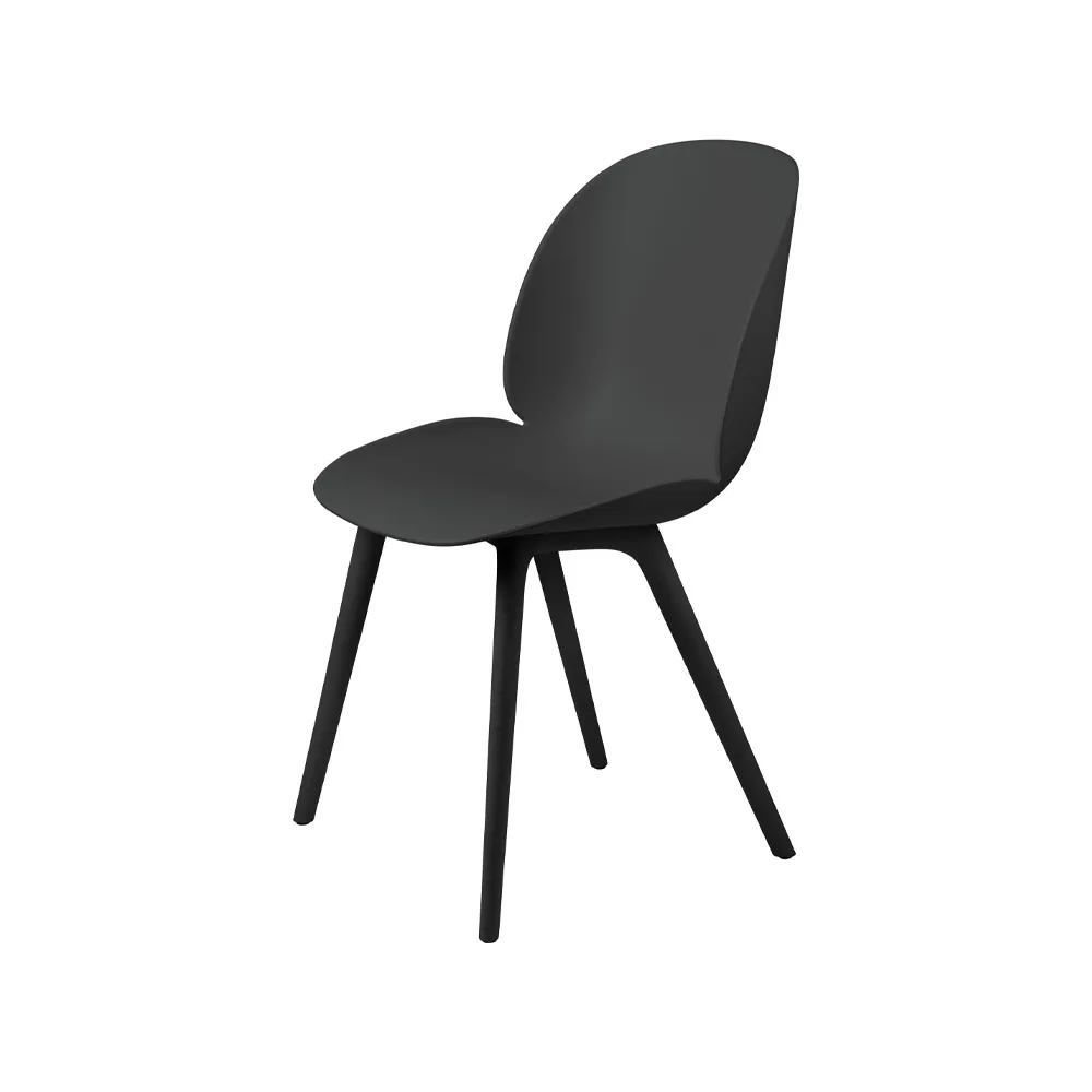 Καρέκλα Beetle Plastic, Black GUBI