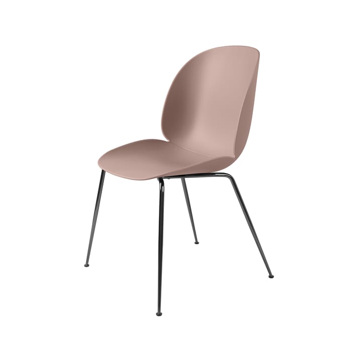 Καρέκλα Beetle - Sweet pink, black chromed steel legs - GUBI