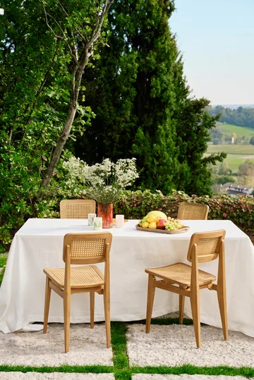 C-chair Outdoor καρέκλα - All french cane-natural teak - GUBI