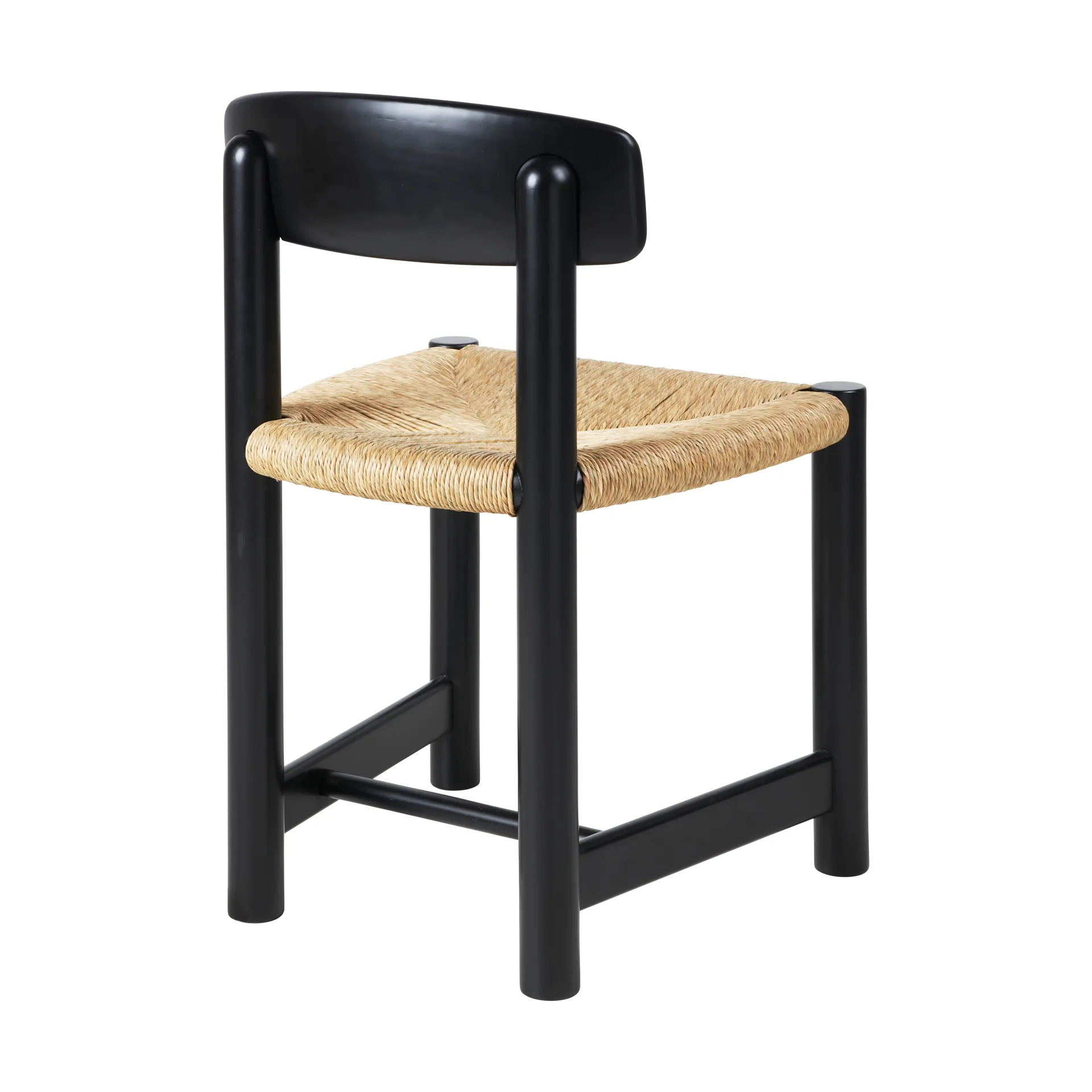 Daumiller Side Chair καρέκλα, Natural Rush-brown/black pine GUBI
