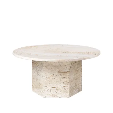 Epic τραπεζάκι σαλονιού - Άσπρο, Ø80 - GUBI