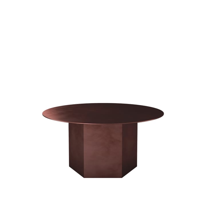 Epic Steel τραπεζάκι σαλονιού - Earthy red, Ø80 cm - GUBI