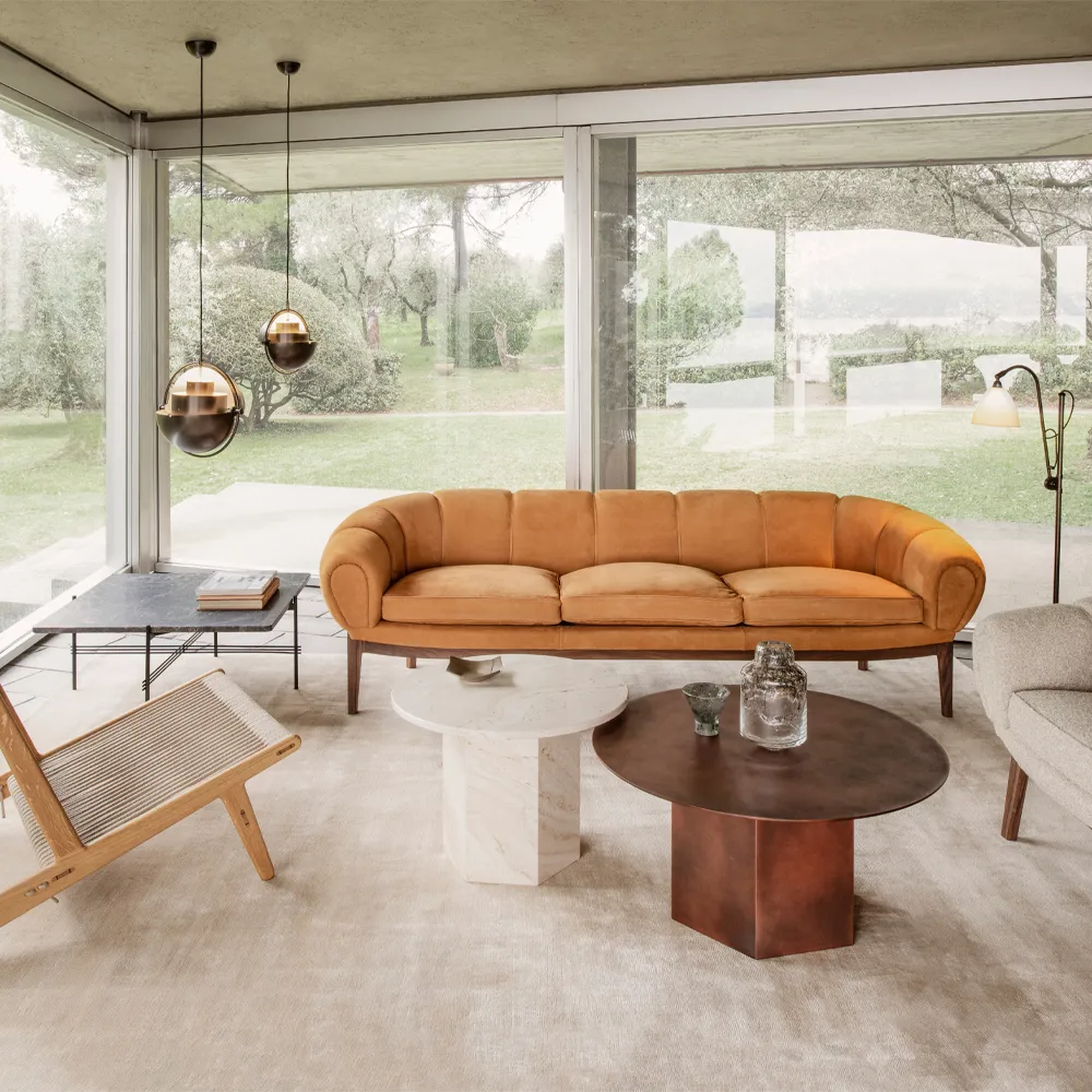 Epic Steel τραπεζάκι σαλονιού, Earthy red, Ø80 cm GUBI