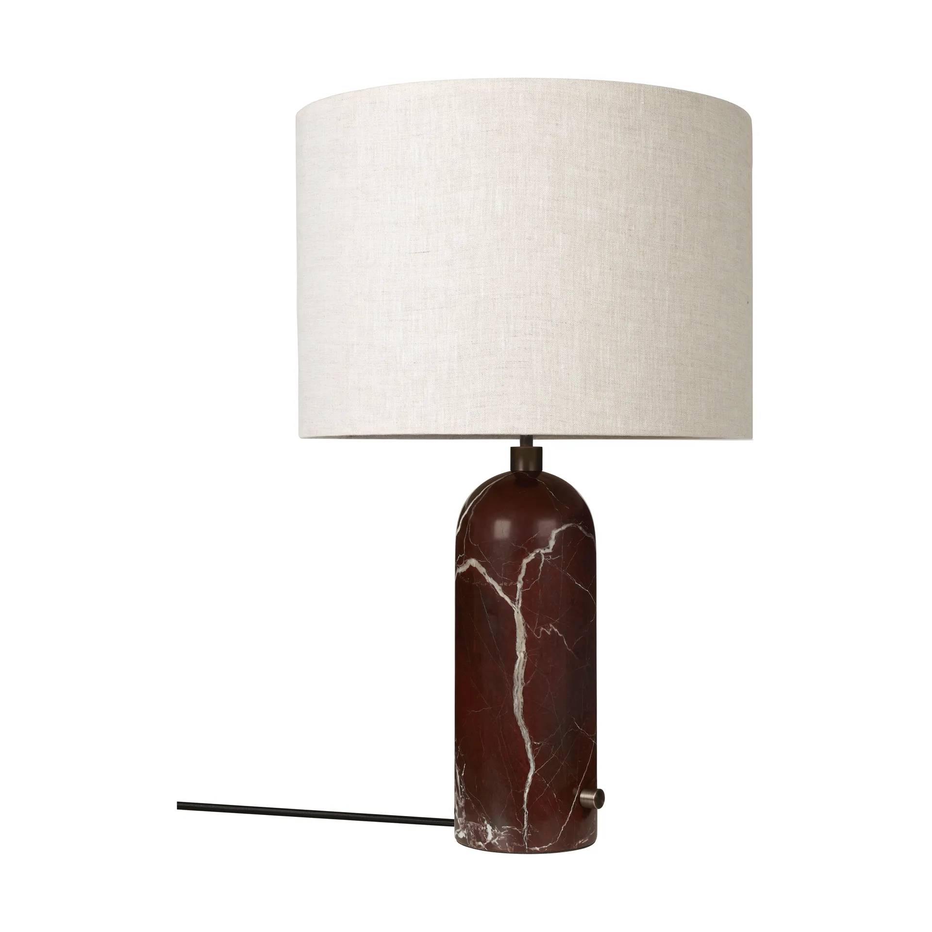 Gravity L επιτραπέζιο φωτιστικό , Maroon marble-canvas GUBI