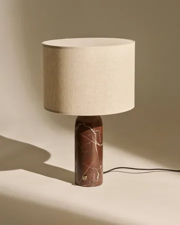 Gravity L επιτραπέζιο φωτιστικό  - Maroon marble-canvas - GUBI
