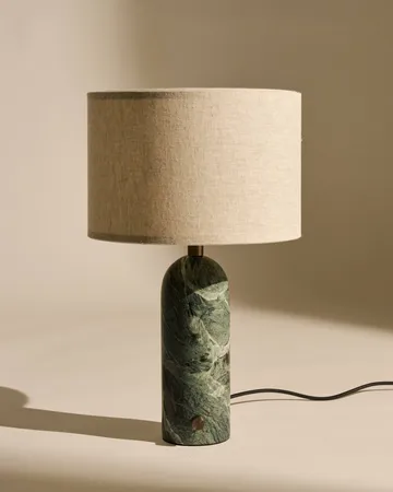 Gravity S επιτραπέζιο φωτιστικό - Emerald marble-canvas - GUBI