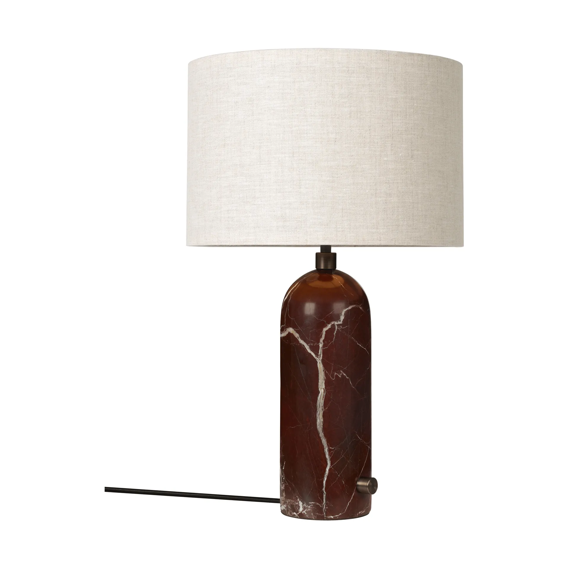 Gravity S επιτραπέζιο φωτιστικό, Maroon marble-canvas GUBI