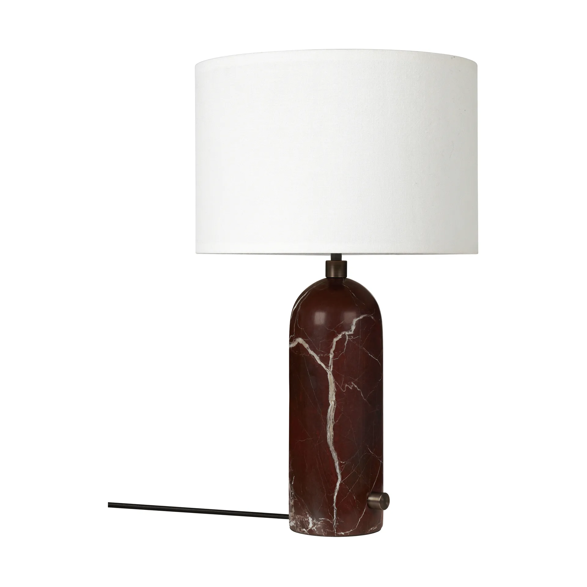 Gravity S επιτραπέζιο φωτιστικό, Maroon marble-white GUBI