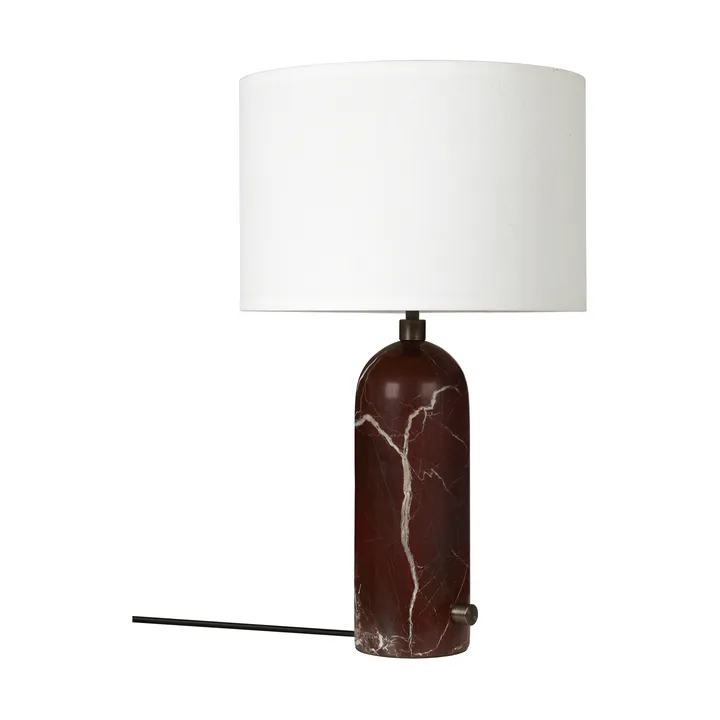 Gravity S επιτραπέζιο φωτιστικό - Maroon marble-white - GUBI
