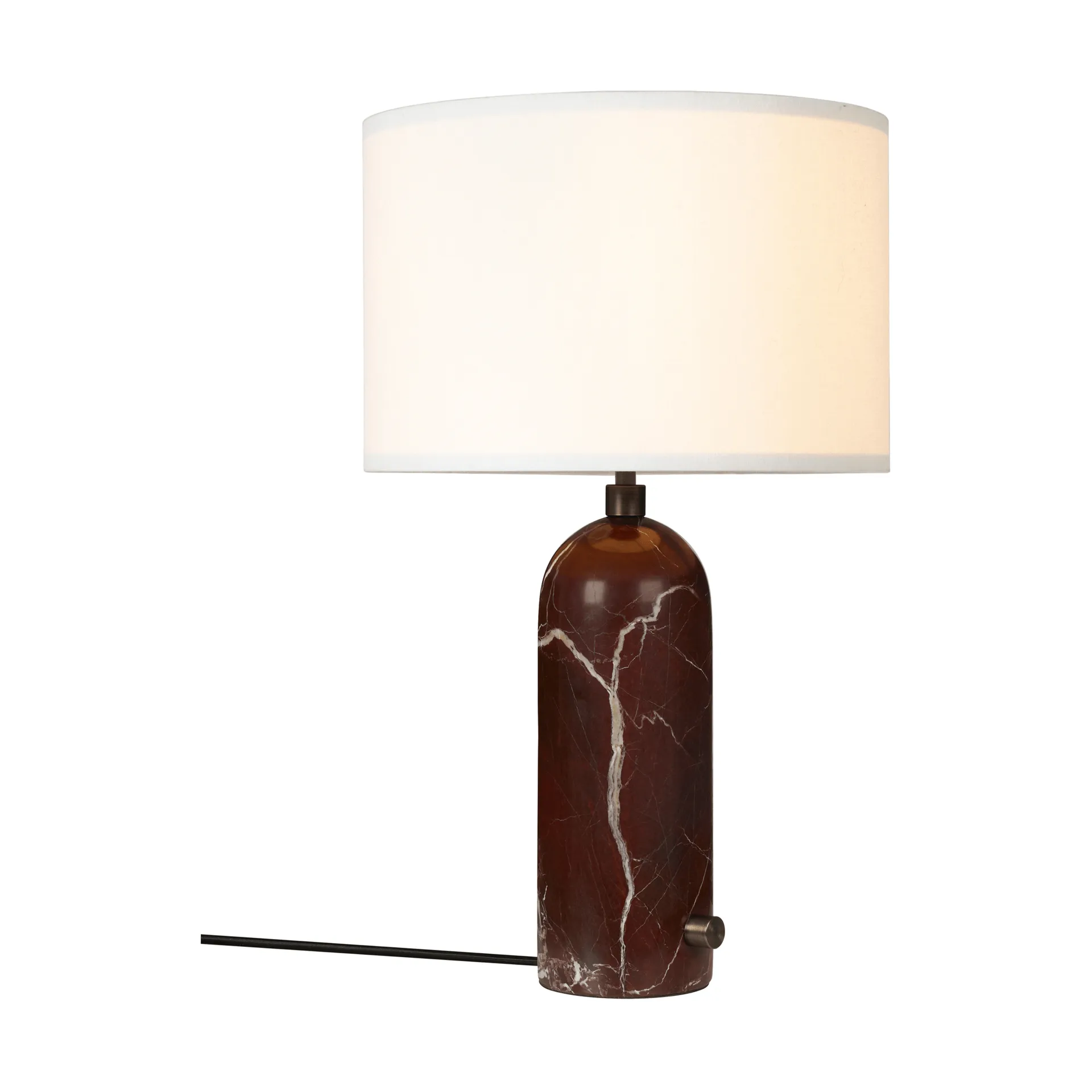 Gravity S επιτραπέζιο φωτιστικό, Maroon marble-white GUBI
