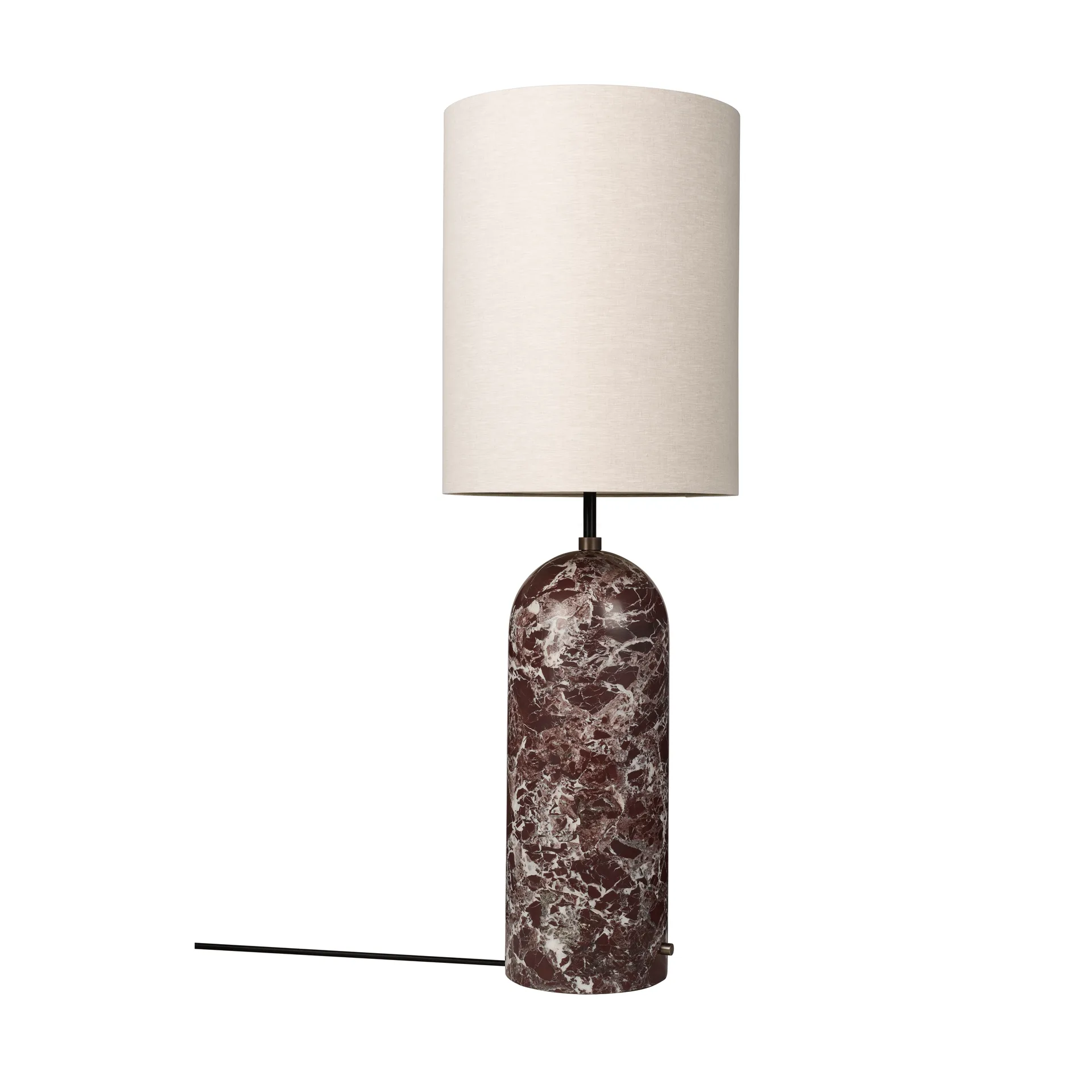 Gravity XL επιδαπέδιο φωτιστικό, Maroon marble-canvas GUBI