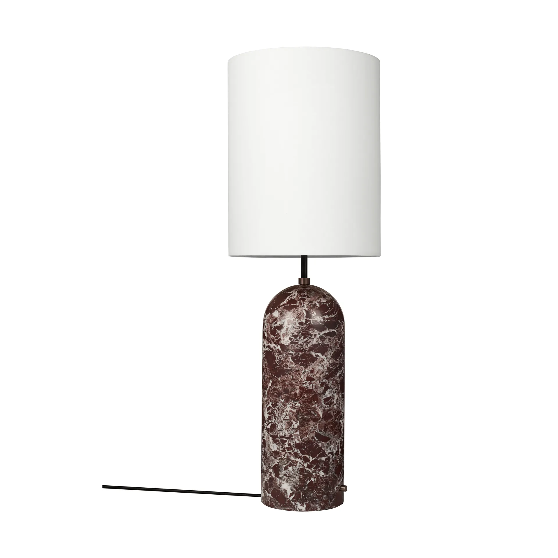 Gravity XL επιδαπέδιο φωτιστικό, Maroon marble-white GUBI