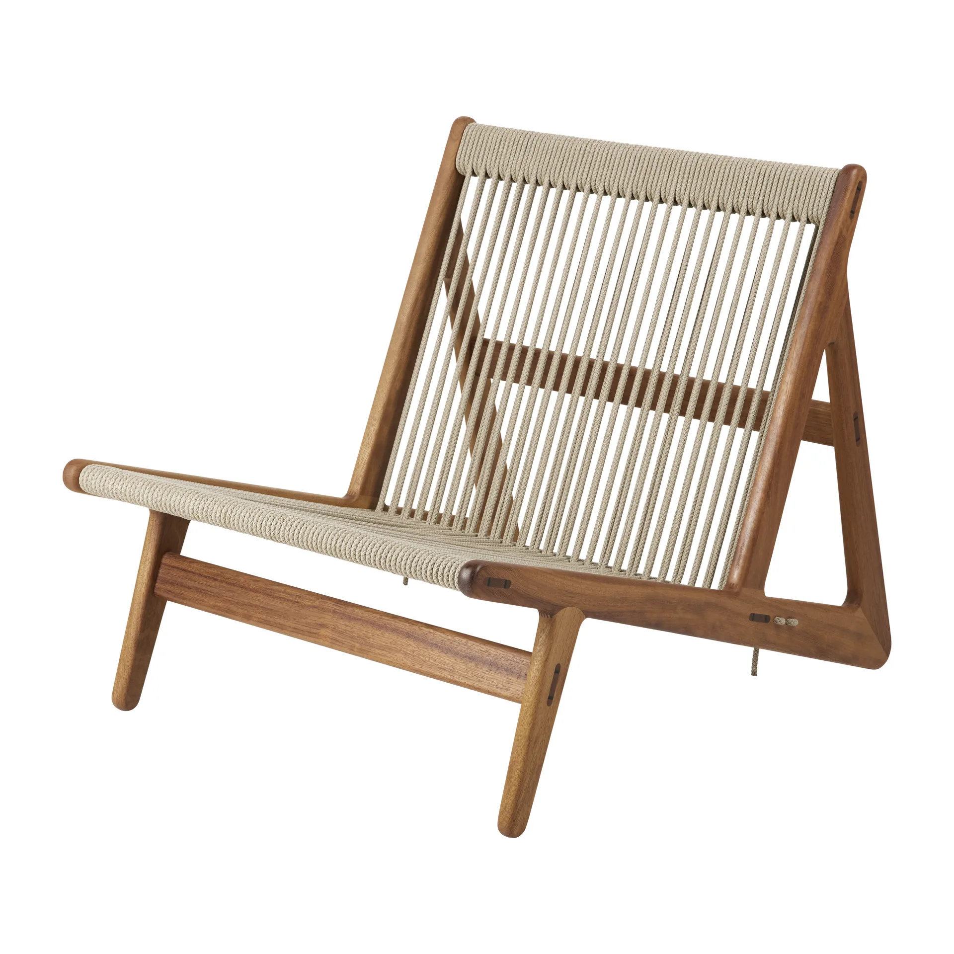MR01 Initial Outdoor lounge chair, Λαδωμένο iroko ξύλο GUBI
