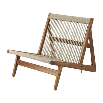 MR01 Initial Outdoor lounge chair - Λαδωμένο iroko ξύλο - GUBI