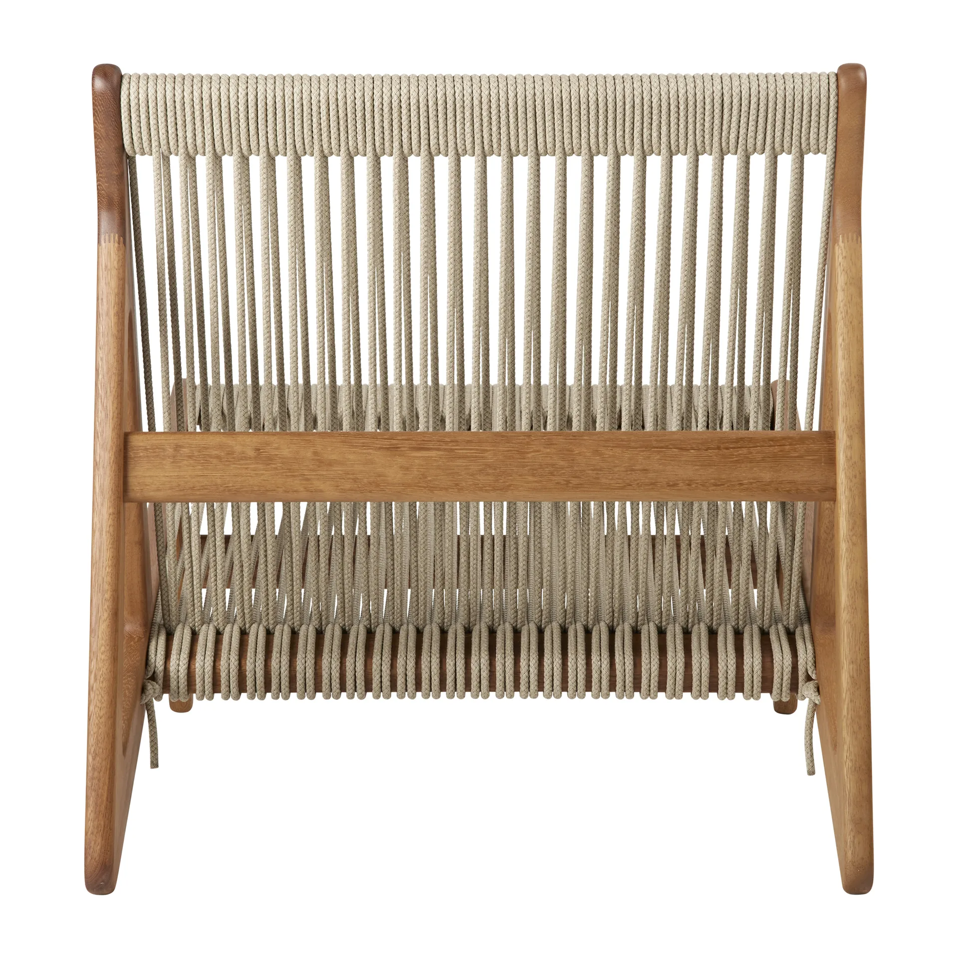 MR01 Initial Outdoor lounge chair, Λαδωμένο iroko ξύλο GUBI