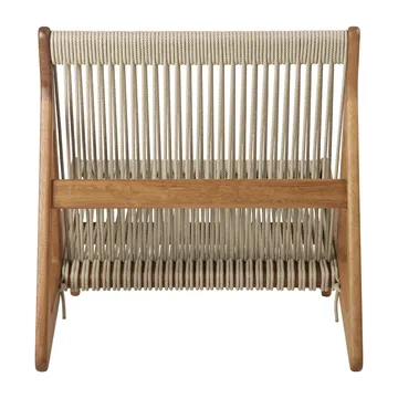 MR01 Initial Outdoor lounge chair - Λαδωμένο iroko ξύλο - GUBI