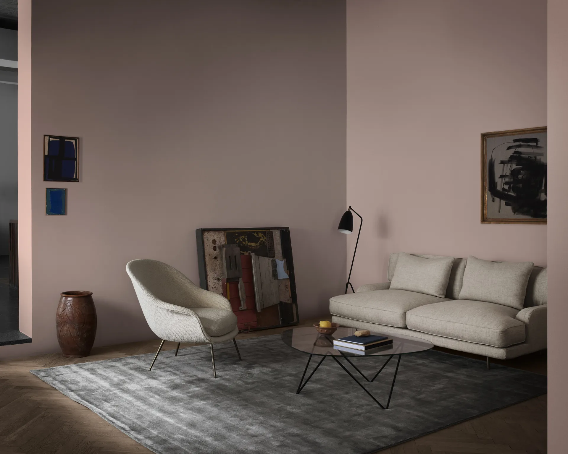 Τραπέζι καναπέ Pedrera, Black legs GUBI