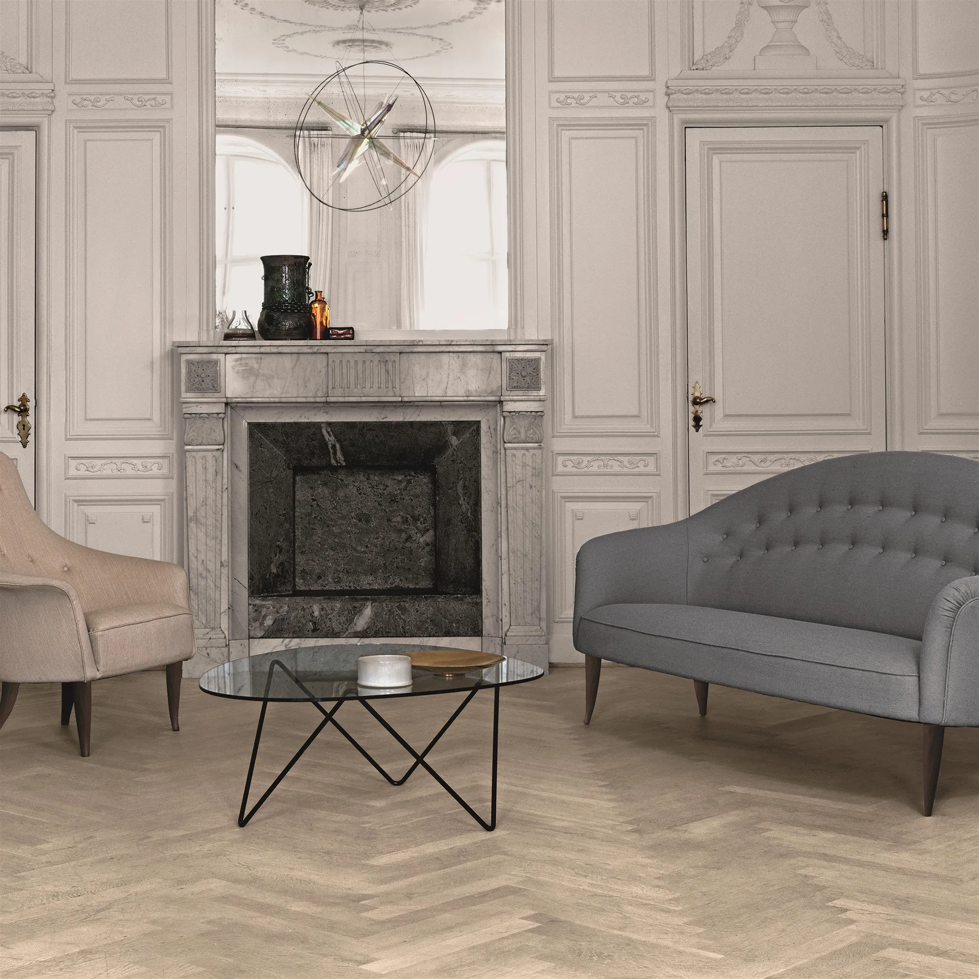 Τραπέζι καναπέ Pedrera, Black legs GUBI