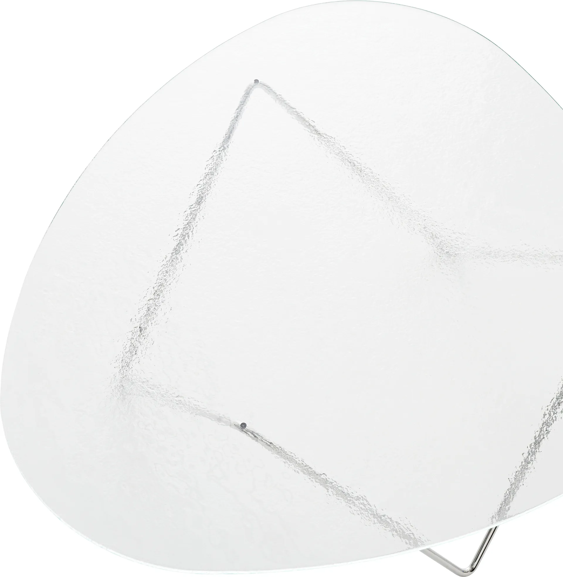 Τραπέζι καναπέ Pedrera, Χρώμιο-structure glas διαφανές GUBI