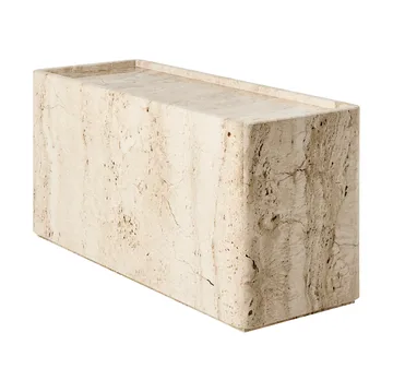 Τραπεζάκι Pietra 30x80x40 cm - Neutral white travertine - GUBI