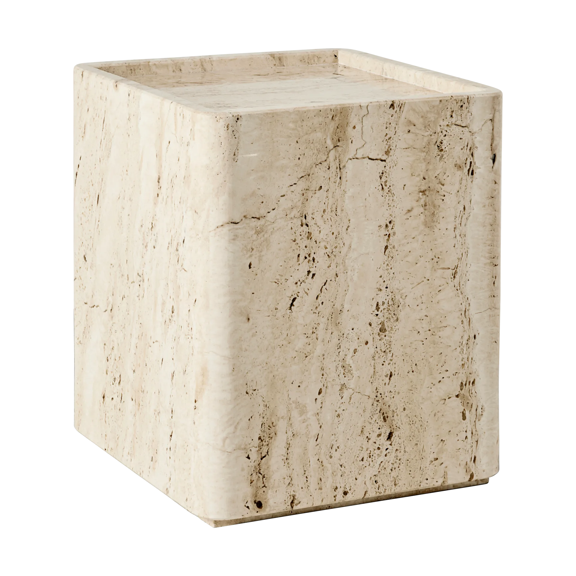 Τραπεζάκι Pietra 30x80x40 cm, Neutral white travertine GUBI