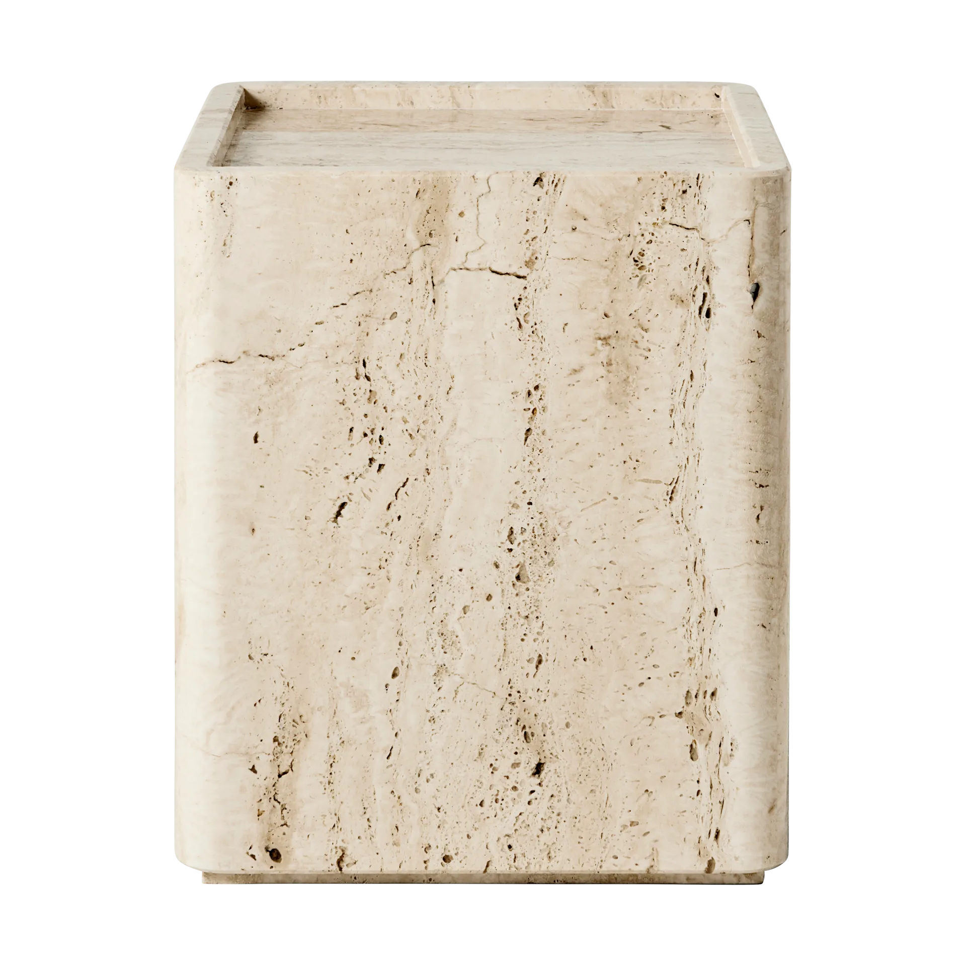 Τραπεζάκι Pietra 30x80x40 cm, Neutral white travertine GUBI