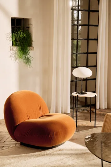 Επιτραπέζια λάμπα Stemlite - Black chrome-opalglas, 42 cm - GUBI