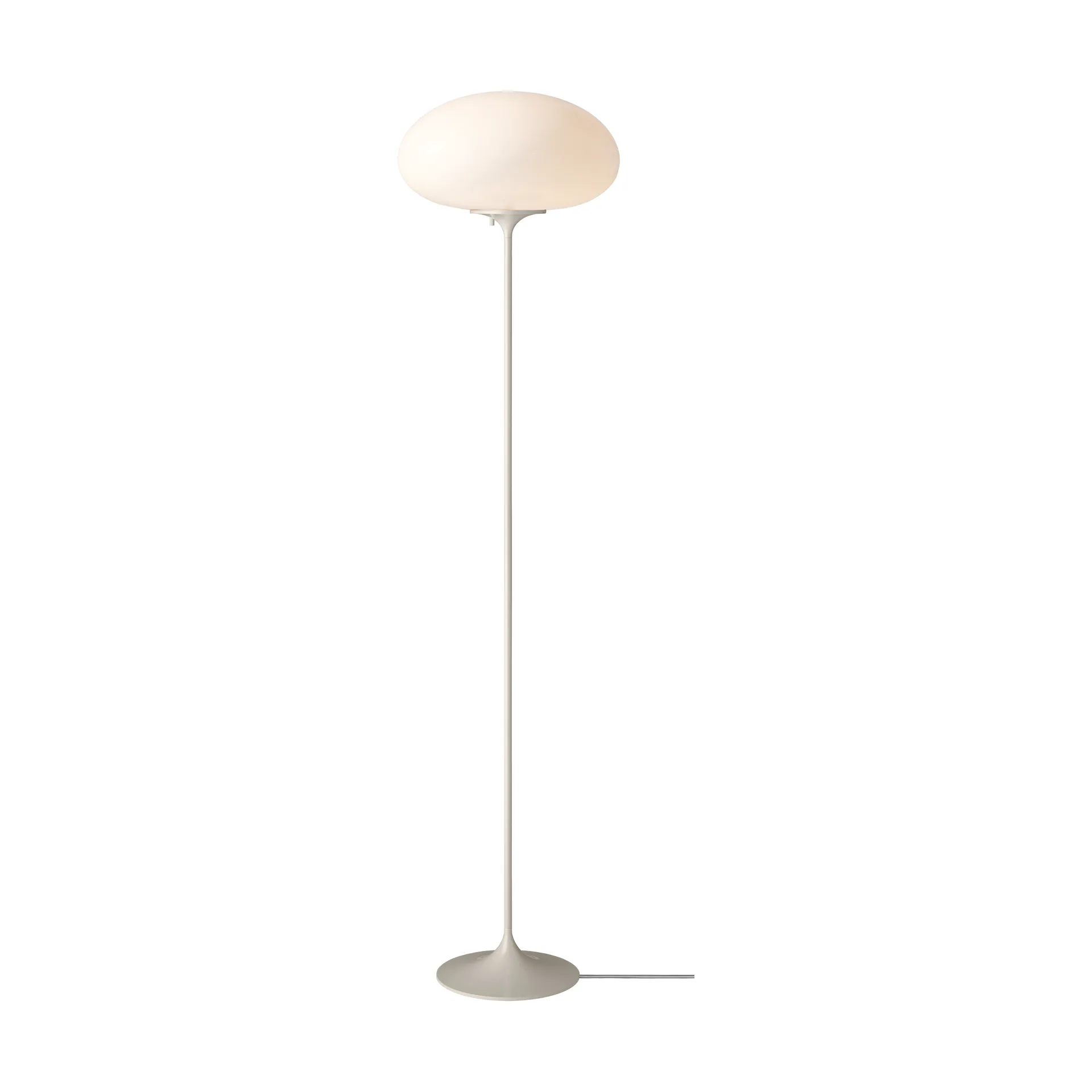 Φωτιστικό δαπέδου Stemlite, Pebble grey-opalglas, 150 cm GUBI